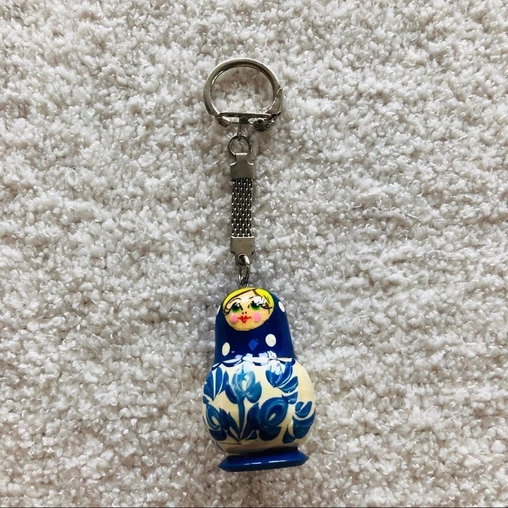 Matryoshka doll keychain, new